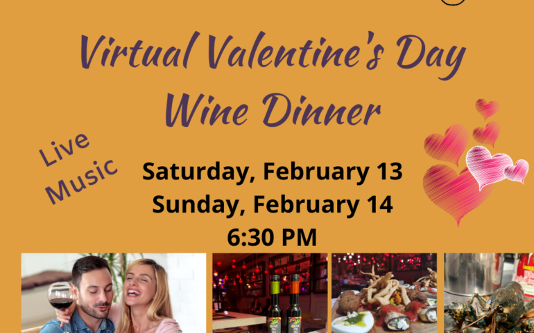 Virtual Valentine’s Day Wine Dinner (Sunday Night)